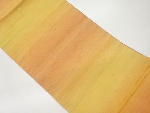 手織り紬横段模様暈し全通袋帯